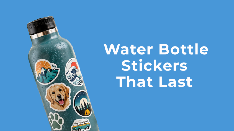 Waterproof water bottle stickers